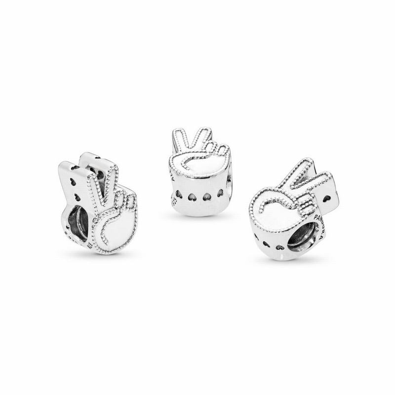 Pandora Symbol of Peace Charm Canada - Sterling Silver (71RXWLUOP)